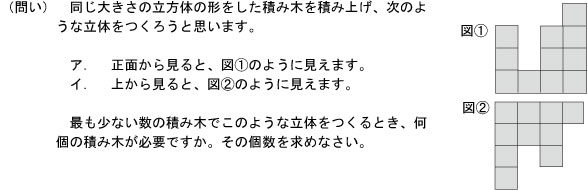 筑波大学附属中学校入試問題より