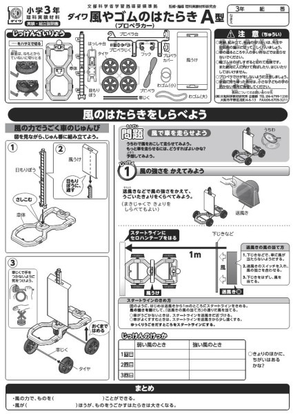 風やゴムのはたらき