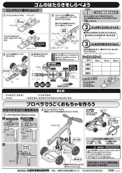 風やゴムのはたらき